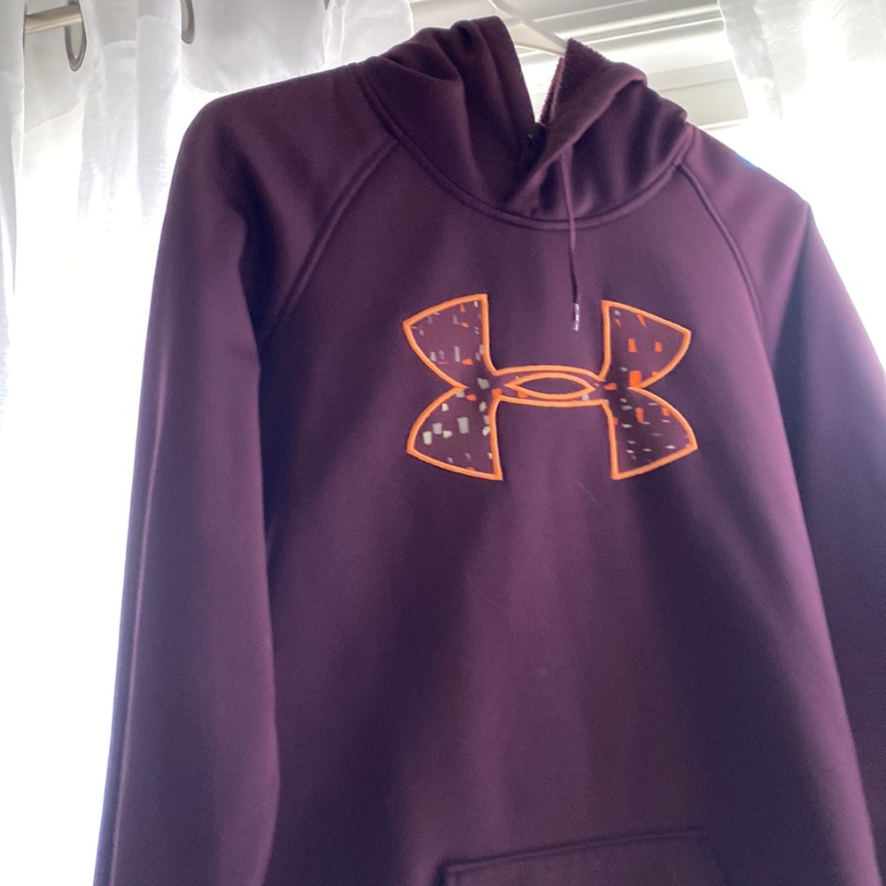 Purple and orange under armor hoodie